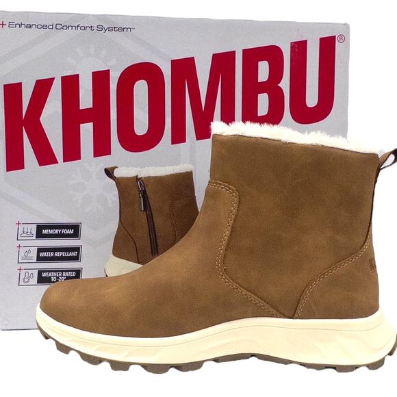 Bottes D'hiver Khombu Taille 6 Femme - Gris Argenté, Semelle Plate, Occasion
